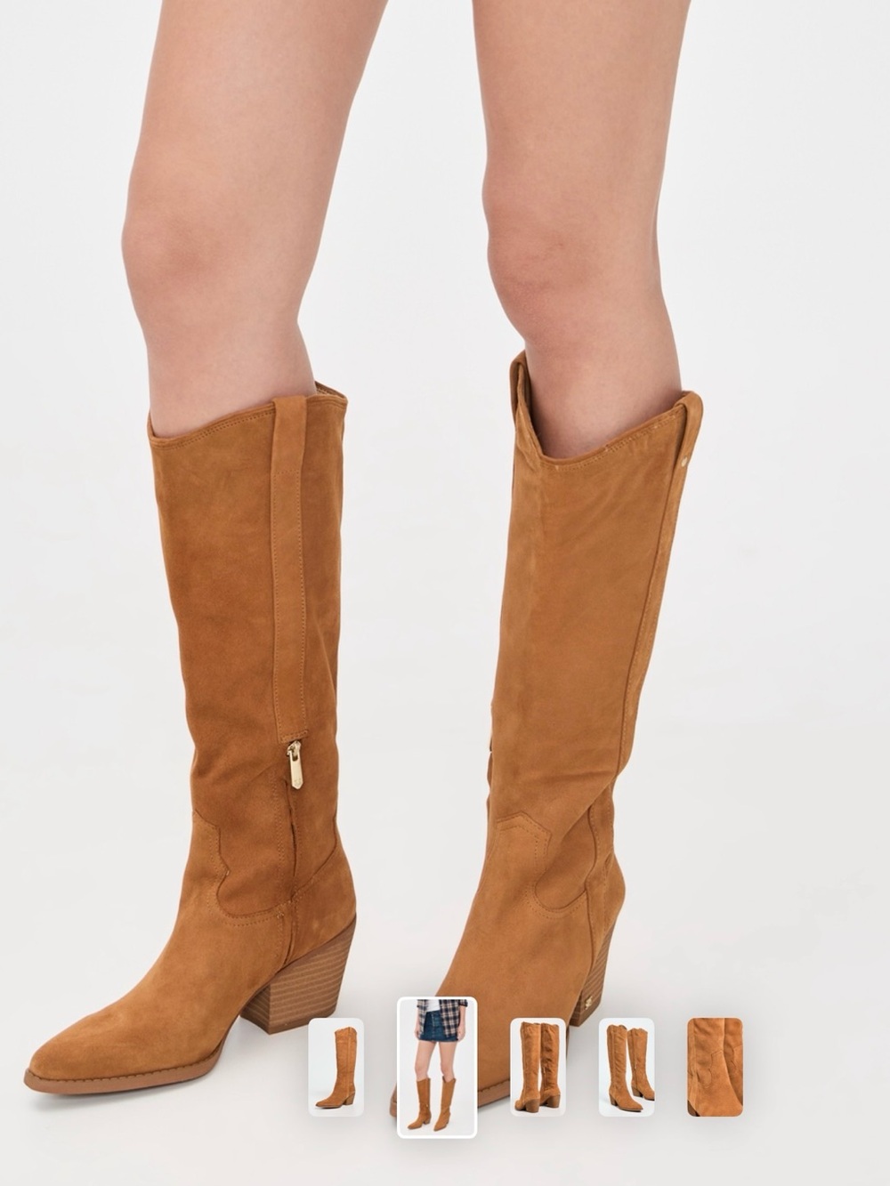 NWT Sam Edelman BRAND NEW NEVER WORN western suede knee high boots